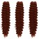 Hollywood Africolocons, 60 cm, 270 gr, chestnut color HKB13 (Catherine)