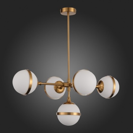 Suspension lamp ST LUCE. SL1157.303.05. Arbe. 5x40 W, E14, 105x63x55 cm, bronze color-5