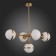 Suspension lamp ST LUCE. SL1157.303.05. Arbe. 5x40 W, E14, 105x63x55 cm, bronze color