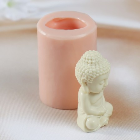 Silicone Mold "Buddha" product 3.5x2.8x6.5 cm-1