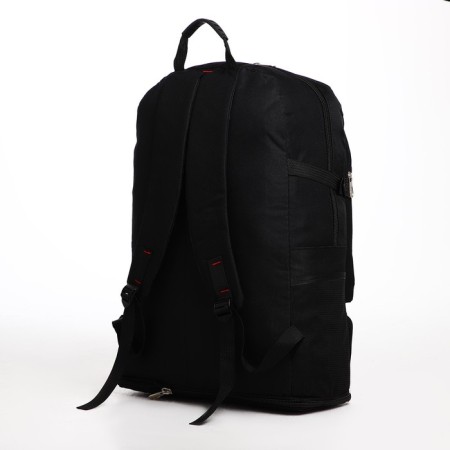 Tourist backpack on lightning, 4 outer pockets, black color-1