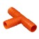 T-shaped tee, for a hose 3/4 "(19 mm), plastic