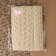Lace knitted, with lurex, 34 mm × 10 ± 1 m, beige color