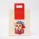 New Year. Gift package with a trim “Best Gift” 18 x 23 x 9 cm.