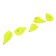 Cargo of a bullet-exentric painted pissy Yaman 5 pcs., 60 g, yellow