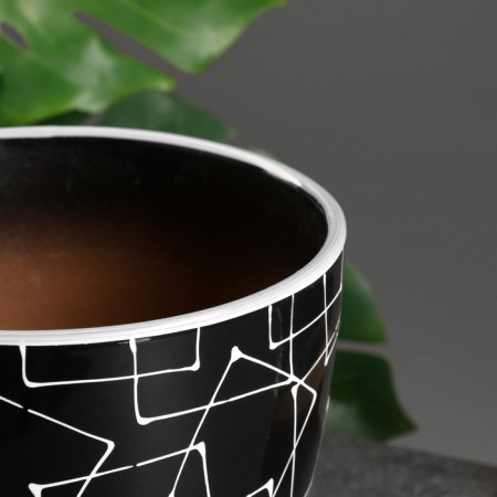 Set of flower pots 4 pcs. Illusion black 0.4 / 1 / 2.5 / 5 l-2