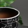 Set of flower pots 4 pcs. Illusion black 0.4 / 1 / 2.5 / 5 l