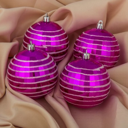 Set of balls plastic D-8 cm, 4 pcs "Orbit"