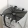 Belly basket Folding shade "Washing Day", 35 × 45 cm, color gray color