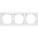 Frame for 3 posts WL04-FRAME-03-WHITE, white color