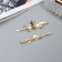 Invisibility for hair "Audrey" (set 2 pcs) butterfly carved, 5.5 cm, gold
