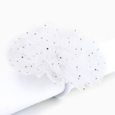 Outlet. Bant for hair on elastic band, white, 11 cm, Minnie Mouse-4