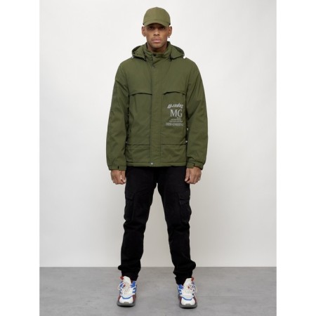 Sports male jacket, size 56, khaki color-9
