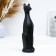 Figure "Cat Egyptian No. 5" Small black matte 15 10x10x31cm