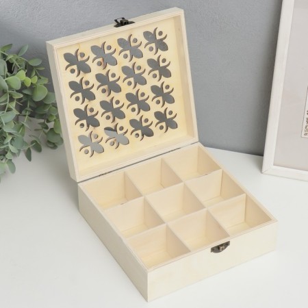 Browner for painting wood with "double flower" divisions 7x18.8x18.8 cm-2