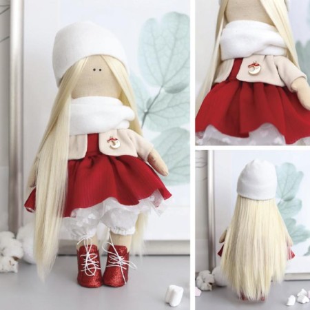 Sewing kit. Interior doll "Gerda", 30 cm-3