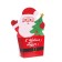 New Year's glass for popcorn and snacks “Happy New Year!”, Santa Claus
