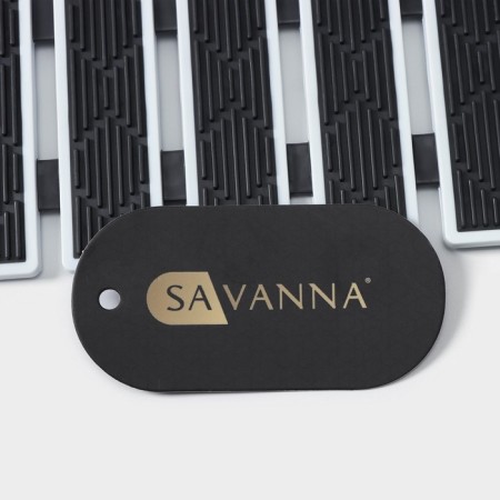 The rug is anti -slip into a bath on suction suvanna, 40 × 68 cm, black color-5