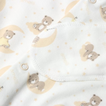 Overalls with closed handles, milk color, height 62 cm-2