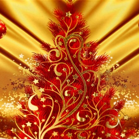 Gift box "Festive silk in red" New Year's suitcase average 20 x 12 x 19-3