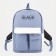 Young backpack from textiles on lightning, 2 pockets, blue color