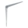 Bracket, 250x200x0.9 mm, metal, chromium color, 1 pc.