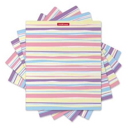 Notebook of 48 sheets in the Pastel Lines cage, cover coated cardboard, offset unit, mix