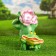 Garden figure "Frog with flower" 26x24cm