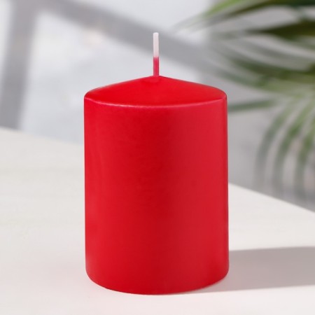 Candle - Aromatic "Sweet Raspberry" cylinder, 5.6x8 cm