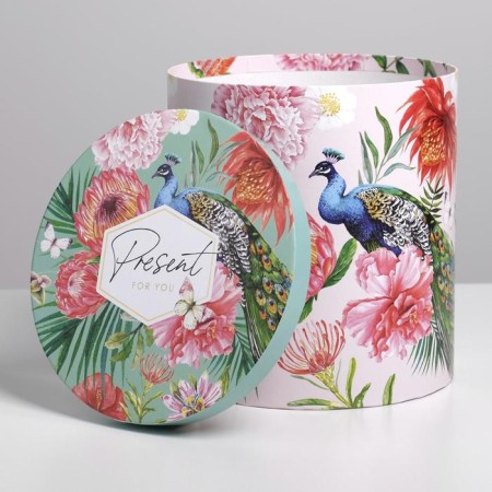 Set of boxes 5 in 1, gift packaging, Flowers, 13 x 14–19.5 x 22 cm-4