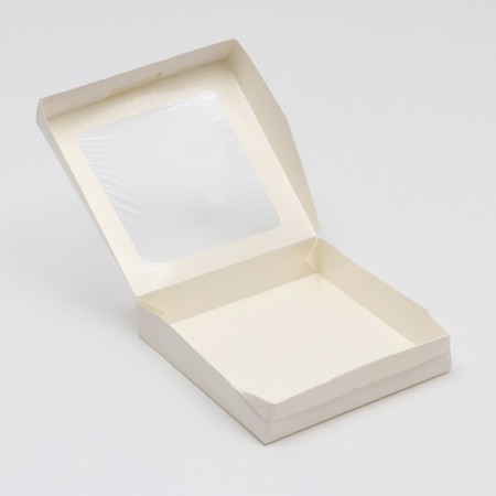 Container for removal, with a window, white, mix, 20 x 20 x 4 cm-2