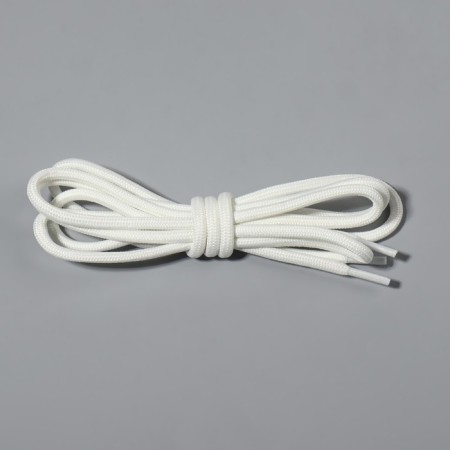 Shoes for shoes, round, d = 6 mm, 90 cm, packing 25 pcs, white color-2