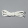 Shoes for shoes, round, d = 6 mm, 90 cm, packing 25 pcs, white color