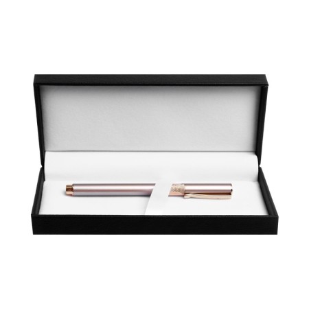 Gift handle, feathers, in the leatherette case, golden housing-5