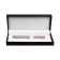Gift handle, feathers, in the leatherette case, golden housing