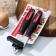 Knife of the canned share digm, 21 cm, stainless steel, black color, red