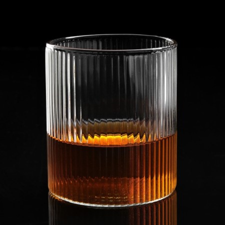 A glass with ribbed walls, 300 ml-1