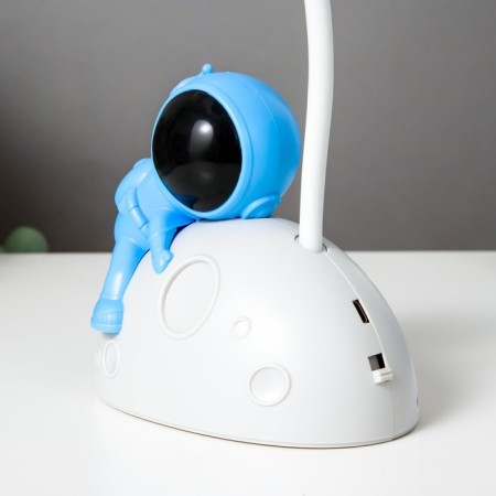 Board lamp "Cosmonaut on the Moon" LED 3W USB AKB White-blue 11.5x7.5x28 cm-7