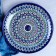 Largan Rishtan ceramics "Patterns", 28 cm, blue