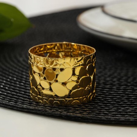 Ring for napkin "Drops", 5.5 × 4.5 × 3 cm, gold color