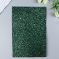 Foamiran glitter Magic 4 Hobby 2 mm cent. Green, 20x30 cm