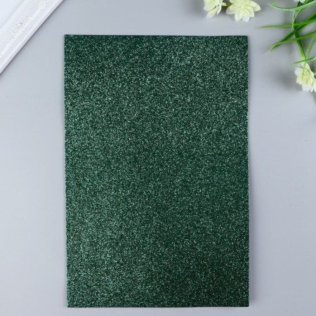 Foamiran glitter Magic 4 Hobby 2 mm cent. Green, 20x30 cm