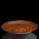Interior dish "Milan Glass", orange, 48 × 48 cm