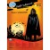 Halloween carnival cloak with a hood, length 120 cm, black color