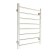 The electric heated towel "Sanprise" Aurora P8, 500x800 mm, left, white