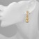 Earrings Plastic "Beads" to reduce, color gold