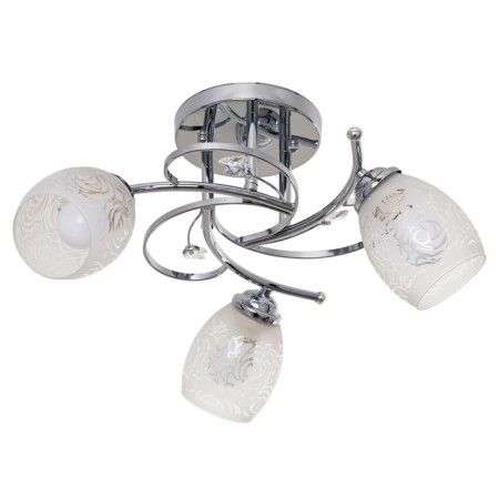 Laurah Lura 3x40W E27 Chrome 45x45x20cm