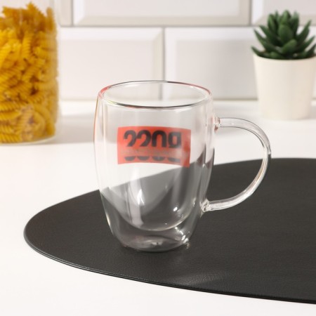 Double bottom mug “Boss mood”, 300 ml-2
