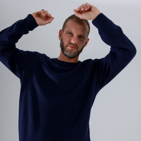 Male jumper SL, 46, blue-1