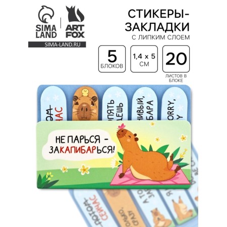 A set of stickers-fluids "Don’t worry and get sick!", 5 pcs, 20 liters